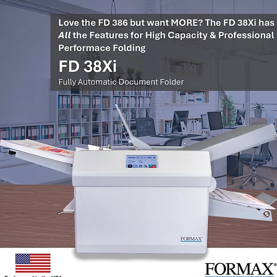 Formax FD 38Xi Fully-Automatic Desktop Paper & Letter Folder