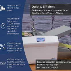 Formax FD 38Xi Fully-Automatic Desktop Paper & Letter Folder