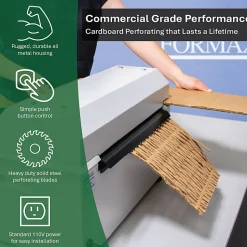 Formax Greenwave 410 Tabletop Cardboard Perforator, White
