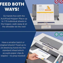 Formax OnSite 150-Sheet AutoFeed Cross-Cut Shredder, FD8502AF