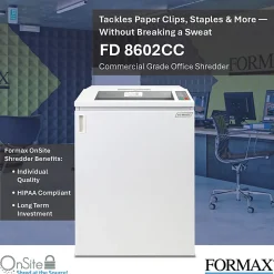 Formax OnSite 35-Sheet Cross-Cut Shredder, FD 8602CC