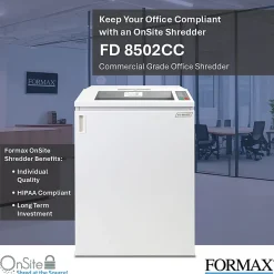 Formax OnSite 25-Sheet Cross-Cut Shredder, FD 8502CC
