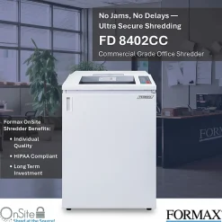 Formax OnSite 26-Sheet Cross-Cut Shredder, FD 8402CC