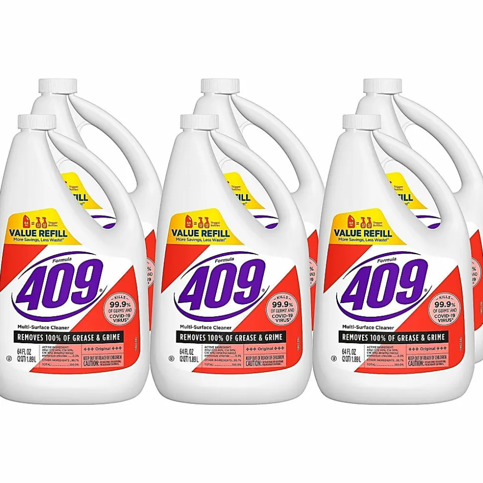 Formula 409 Multi-Surface Cleaner Refill Bottle, 64 fl oz, Original Scent, Case of 6 - 00636CT