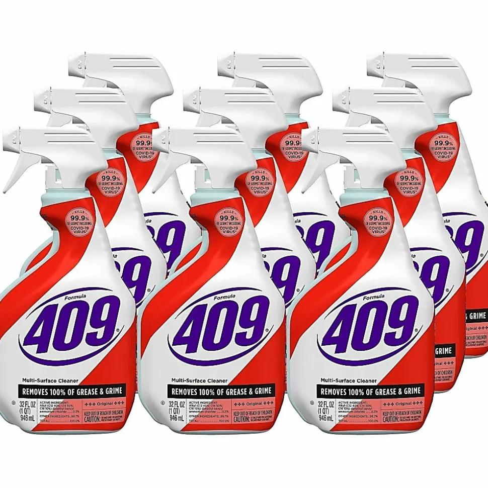 Formula 409 Multi-Surface Cleaner - 32 fl oz - Original Scent - White, Red Spray Bottle - 9/Carton - 31220CT