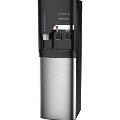 Frigidaire® Bottom-Loading Freestanding Water Cooler/Dispenser With Cup Storage, 44-1/2”H x 15-1/2”W x 15-1/2”D, Silver