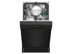 Frigidaire 18'' Built-In Dishwasher - 18" - Built-in - 8 Place Settings - 6 Cycles - Direct Feed Wash System - 2 Wash Arms - 52 dB(A) - Black