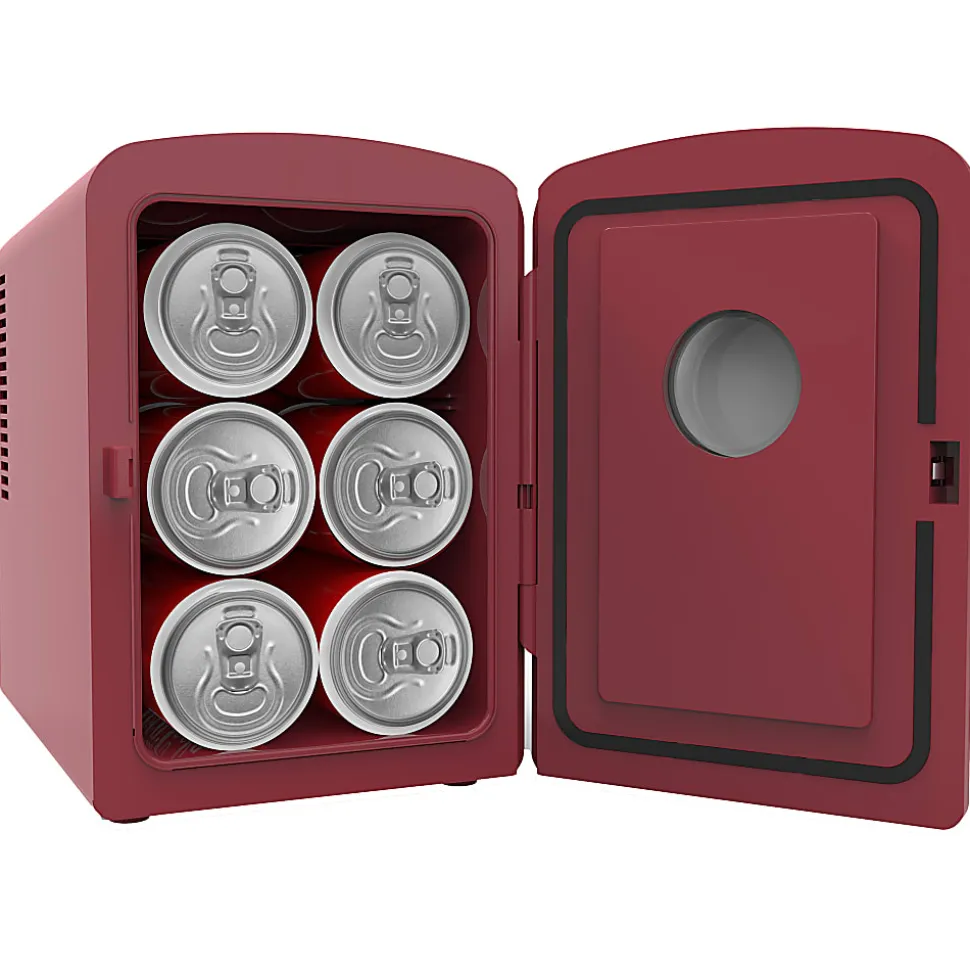 Frigidaire® 9-Can Mini Fridge Cooler with Crocodile Door, Red, EFMIS181-REDCROC