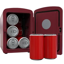 Frigidaire® 9-Can Mini Fridge Cooler with Crocodile Door, Red, EFMIS181-REDCROC