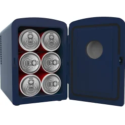Frigidaire® 9-Can Mini Fridge Cooler with Denim Door, Indigo, EFMIS199-INDIGODENIM