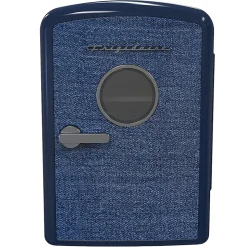 Frigidaire® 9-Can Mini Fridge Cooler with Denim Door, Indigo, EFMIS199-INDIGODENIM