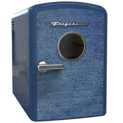 Frigidaire® 9-Can Mini Fridge Cooler with Denim Door, Indigo, EFMIS199-INDIGODENIM