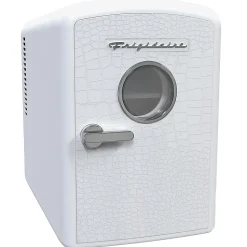 Frigidaire® 9-Can Mini Fridge Cooler with Crocodile Door, White, EFMIS181-WHTCROC