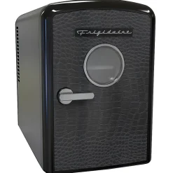 Frigidaire® 9-Can Mini Fridge Cooler with Crocodile Door, Black, EFMIS181-BLKCROC