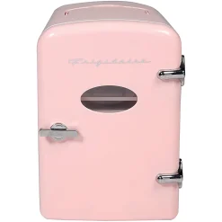 Frigidaire® 9-Can 48-Watt Portable Retro Mini Refrigerator, Pink, EFMIS175-PINK