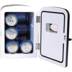 Frigidaire® 9-Can 48-Watt Portable Retro Mini Refrigerator, Black, EFMIS175-BLACK_CP4