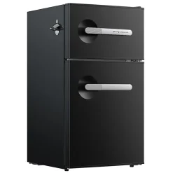 Frigidaire® 3.1-cu. ft. 2-Door Retro Bar Refrigerator with Side Bottle Opener, Black