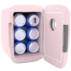 Frigidaire® 0.14-Cu. Ft. Mini Fridge with Bluetooth® Speaker Grille Door, Pink, EFMIS176-PINK
