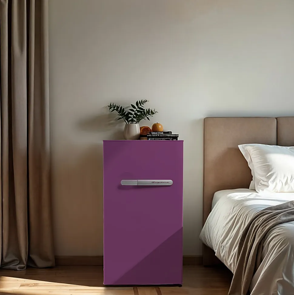 Frigidaire® 3.2-cu. ft. Retro Bar Refrigerator with Side Bottle Opener, Plum, EFR397-PLUM