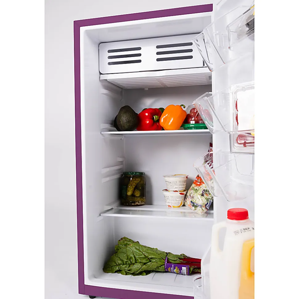 Frigidaire® 3.2-cu. ft. Retro Bar Refrigerator with Side Bottle Opener, Plum, EFR397-PLUM