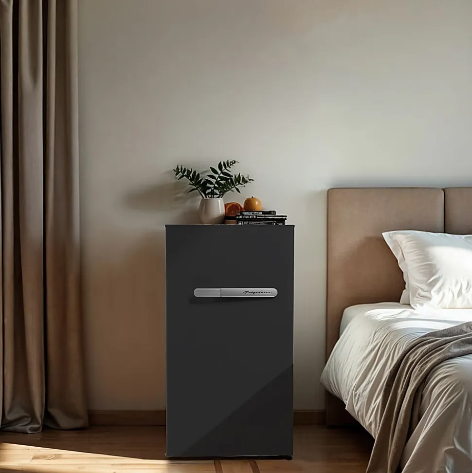 Frigidaire® 3.2-cu. ft. Retro Bar Refrigerator with Side Bottle Opener, Black, EFR397-BLACK