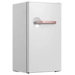 Frigidaire® 3.2-cu. ft. Retro Bar Refrigerator with Side Bottle Opener, White/Rose Gold, EFR397-RGWHITE
