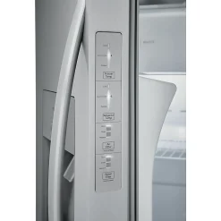 Frigidaire 25.6 Cu. Ft. 36'' Standard Depth Side by Side Refrigerator - 25.60 ft³ - Auto-defrost - Side by Side - FRSS2633AS