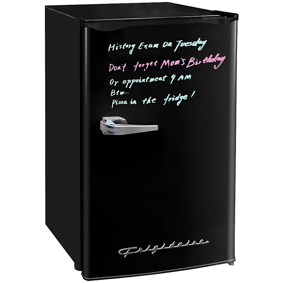 Frigidaire® 3.2-cu.-ft. 65-Watt Eraser-Board Door Retro Compact Fridge, Black, EFR331-B-BLACK