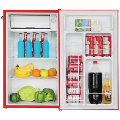 Frigidaire® 3.2-cu.-ft. 65-Watt Retro Bar Fridge with Side Bottle Opener, Red, EFR376-B-RED