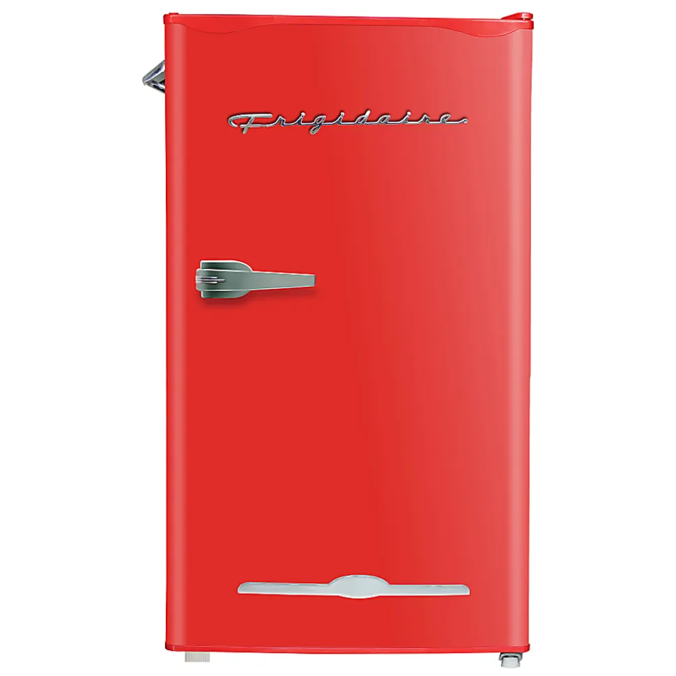 Frigidaire® 3.2-cu.-ft. 65-Watt Retro Bar Fridge with Side Bottle Opener, Red, EFR376-B-RED