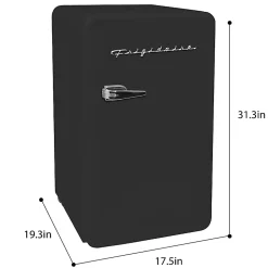 Frigidaire® 3.2-cu.-ft. 60-Watt Retro Compact Refrigerator, Black, EFR372-B-BLACK