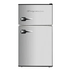 Frigidaire 2-Door Retro 3.2 cu ft Compact Refrigerator with Freezer, Platinum