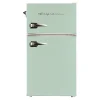 Frigidaire 2-Door Retro 3.2 cu ft Compact Bar Fridge with Freezer and Side Bottle Opener, Mint