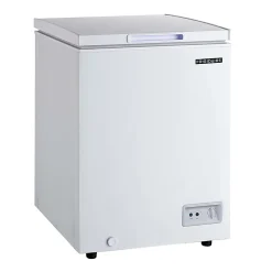 Frigidaire Garage-Ready Chest Deep Freezer with Easy-Defrost Drain, 3.5 cu ft, White