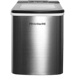 Frigidaire® 26 Lb. Countertop Ice Maker with 9-In. Bullet-Shaped Cubes, Silver, EFIC121-SS