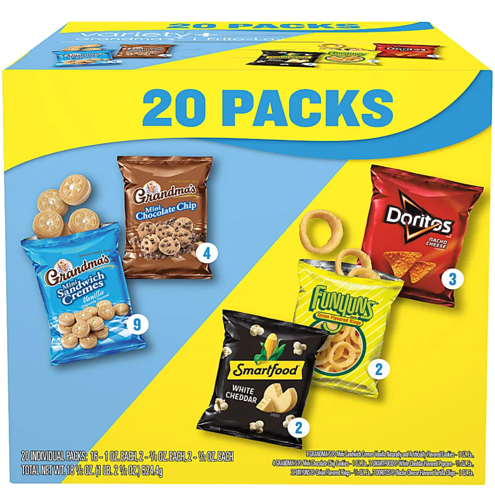 Frito-Lay Macrosnack Variety Pack, Pack Of 20 Bags