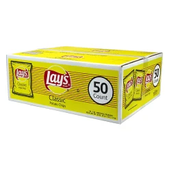 Frito-Lay® Original Lay's® Potato Chips, 1 Oz, Box Of 50 Bags