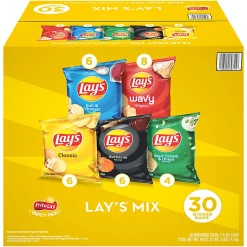 Frito-Lay Potato Chip Variety Mix, 1.5 Oz, Total Qty 30