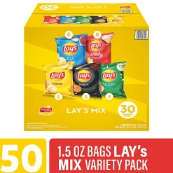 Frito-Lay Potato Chip Variety Mix, 1.5 Oz, Total Qty 30