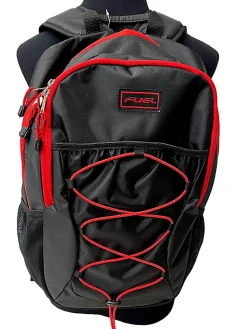Fuel Rider Sport Bungee Backpack With 15.5” Laptop Compartment, Black