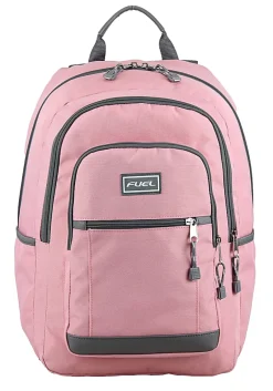 Fuel Rider Sport Bungee Backpack With 15.5” Laptop Compartment, Pink