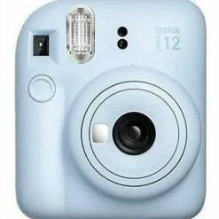Fujifilm Instax Mini 12 Instant Film Camera With Lens, Pastel Blue