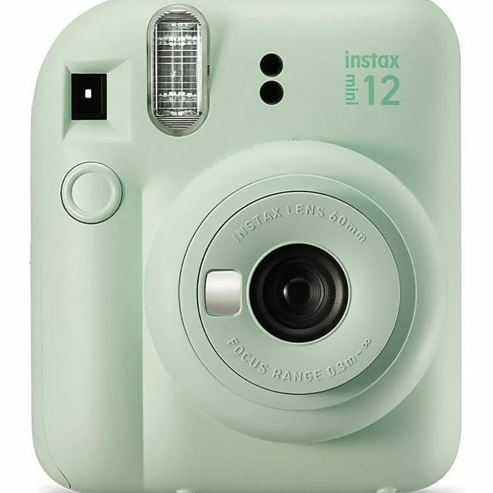 Fujifilm Instax Mini 12 Instant Film Camera With Lens, Mint Green