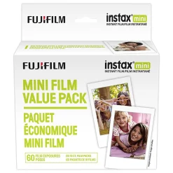 Fujifilm Instax Mini ISO 800 Film Sheets, 10 Film Sheets Per Pack, Set Of 6 Packs