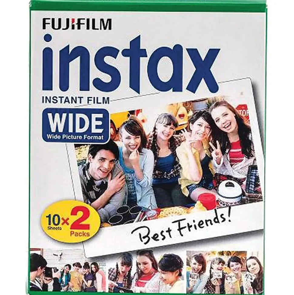 Fujifilm Instax WIDE Film For Instax Film Cameras, Pack Of 2 Film