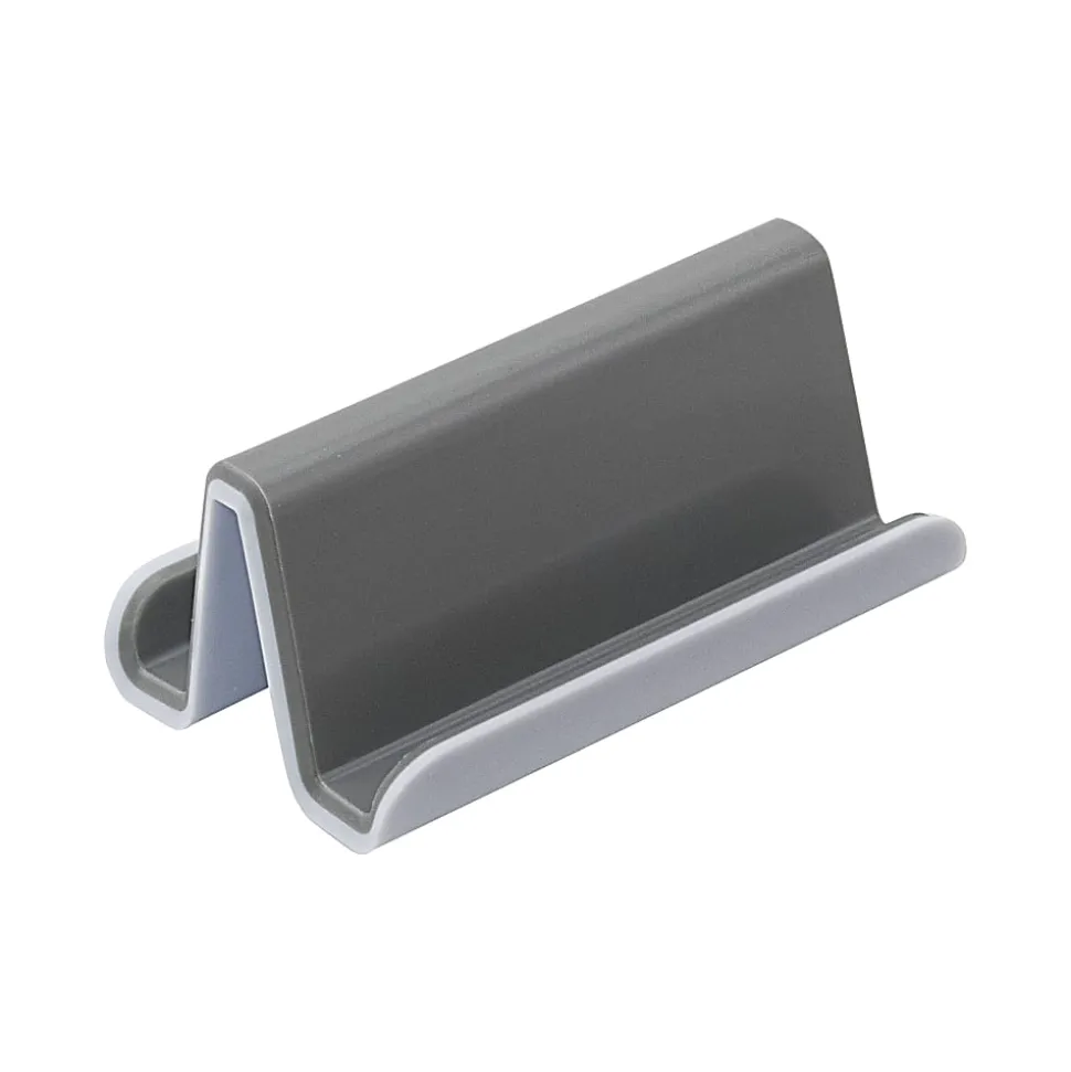 Fusion Business Card Holder, 20-Card Capacity, White/Gray