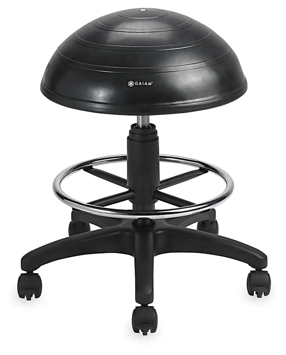 Gaiam High-Rise Balance Ball® Stool, 31"H, Black