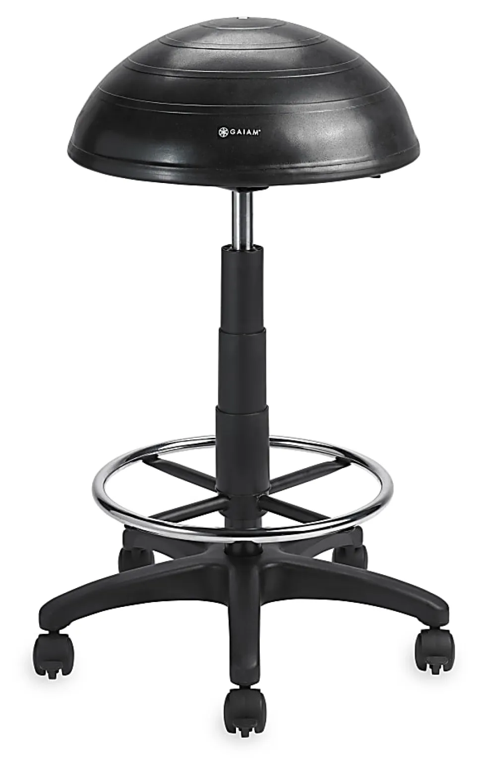 Gaiam High-Rise Balance Ball® Stool, 31"H, Black
