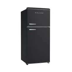 Galanz Retro 18 Cu. Ft. Dual Door Refrigerator, Retro Black, Total Qty 1