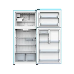 Galanz Retro 18 Cu. Ft. Dual Door Refrigerator, Retro Blue, Total Qty 1